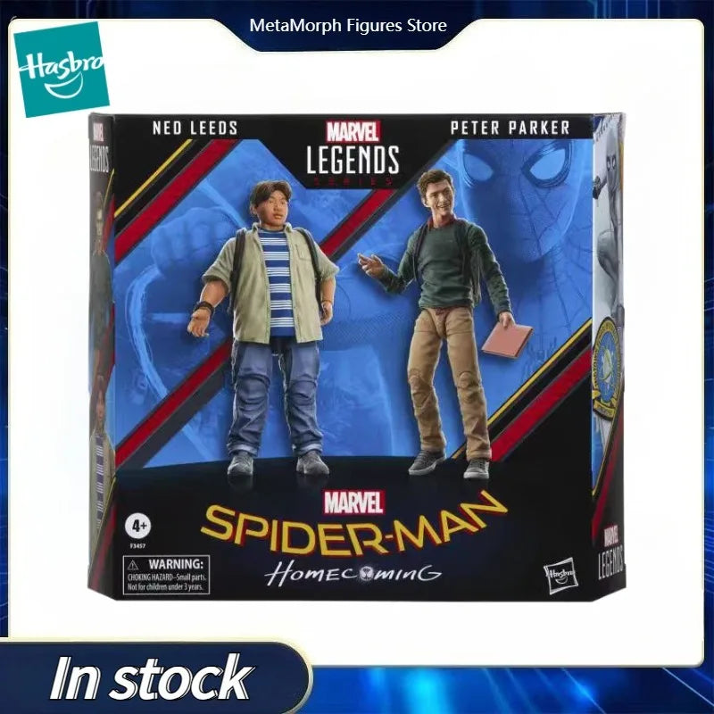 Original Hasbro Marvel Legends Series Spider-Man Peter Parker Ned Leeds Action Toy Figure Model Ornaments