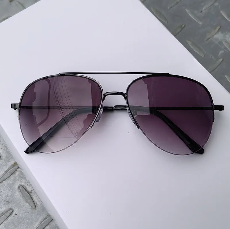 Sporty Metal Frame Fashion Glasses for Men & Women  Anti-Reflective Lenses Golden-Tone Finish Perfect for and Activitie