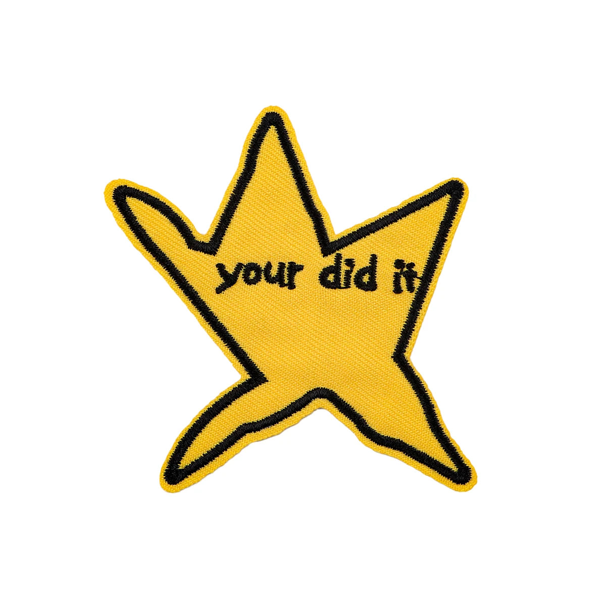 your did it Embroidery Patch Star Quotes Iron On Patches For Clothing Thermoadhesive Patches On Clothes DIY Sew Badges