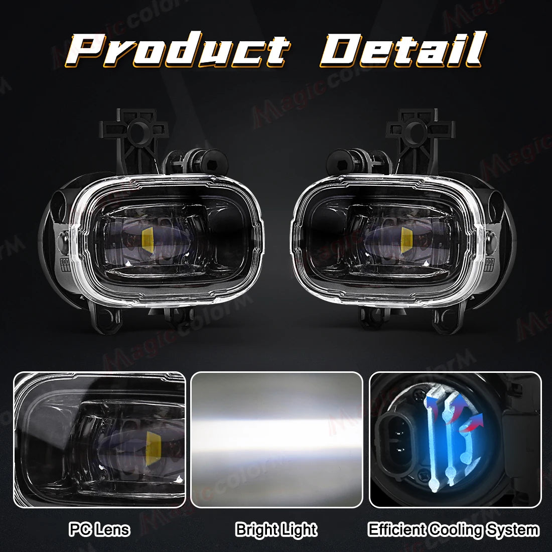 2PCS LED Fog Lamps For Nissan NAVARA NP300 X-trail Xtrail Rogue Kicks Juke F16 MK2 2020 2021 2022 Car DRL Daytime Running Light
