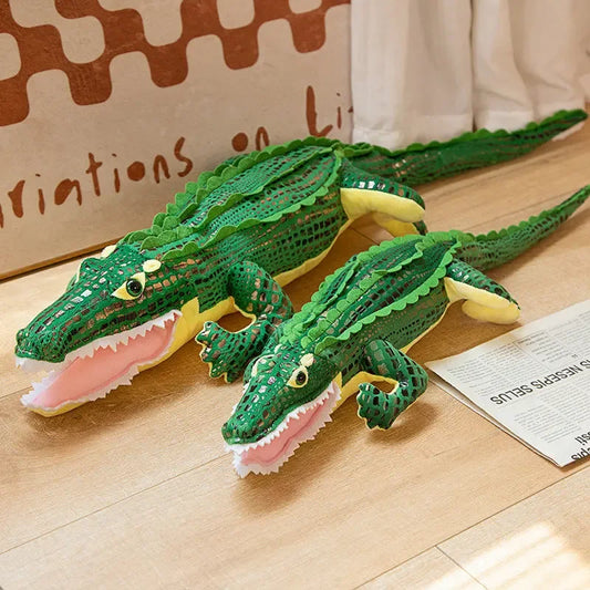 70/90cm Crocodile Plush Toy Stuffed Animal Realistic Alligator Plushie Dolls Ceative Soft Pillow Friend Birthday  Xmas Gifts