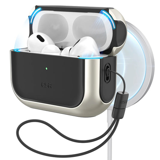 AirPods Pro 2 Case5,Airpods Pro 2023/22/19 MagSafe Cover,USB-C/Lightning Cable