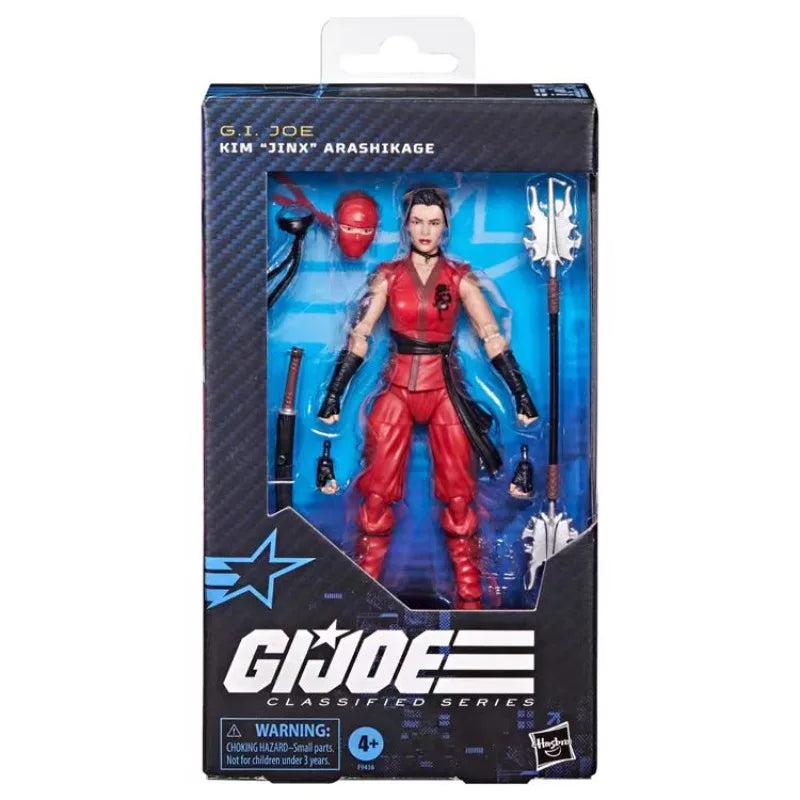 Original Hasbro G.I. Joe GI Joe Classfied Series 124 Kim "Jinx" Arashikage Action Figure Collection Toys Ornaments