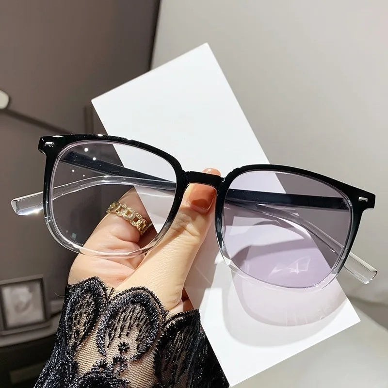 Fashion Photochromic Anti Radiation Eyeglasses for Women/Men Anti Blue Light Computer Glasses