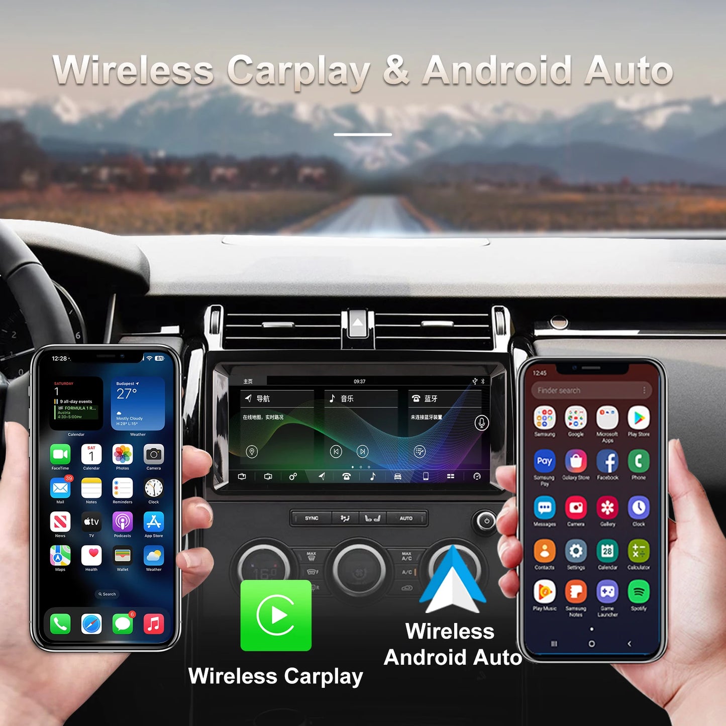 10.25” Android Car For Land Rover Discovery 5 2017-2021 Stereo Upgrade Touch Screen Wireless Carplay / Android Auto / GPS
