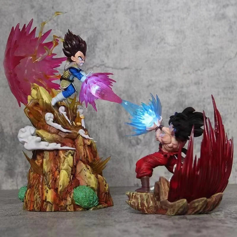 Anime Dragon Ball Z Vegeta Vs Son Goku Figurine GK Pvc Action Figures Statue Collection Model Toy Gifts