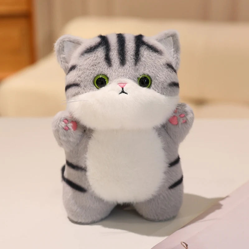 Kawaii Cat Plush Doll Toy Kitten's den Cartoon Ragdoll Cat Lucky Cat Siamese Cat Kitten  Stuffed Soft Animal Doll Gifts