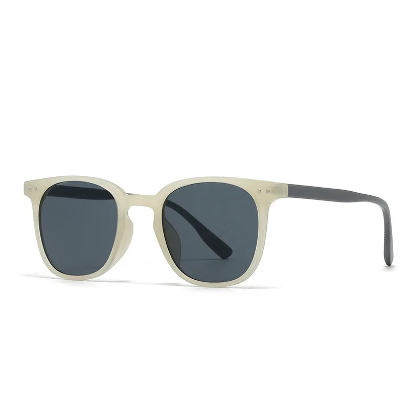 JNPCXI New Fashion Square Sunglasses Women Shades UV400 Retro Gradient Men Black Yellow Rivets Sun Glasses