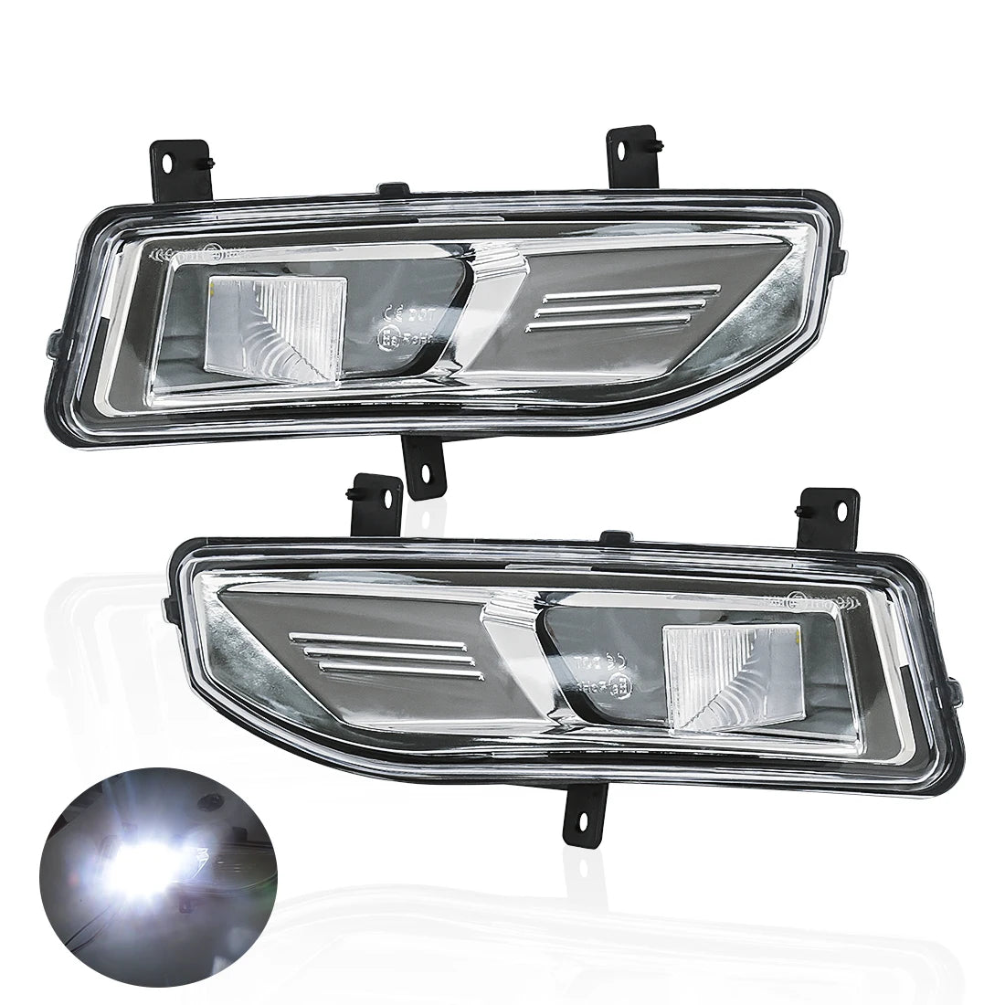 LED Fog lamp Daytime Running Light DRL For Nissan Sentra 2020 Xtrail Rogue Kicks 2017 2018 2019 2020 Qashqai 2019 2020 Headlight