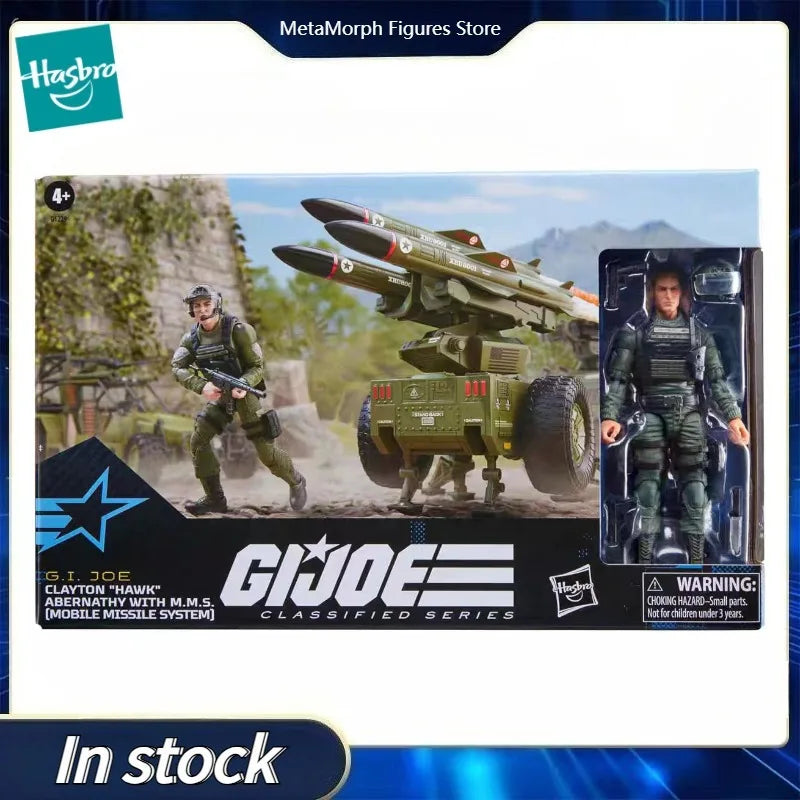 Original Hasbro G.I. Joe Classified Series 182 Clayton Hawk Abernathy with M.M.S. Mobile Missile System Anime Figure Toy Model