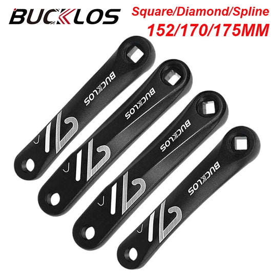 BUCKLOS E-bikes/indoor Bicycle Crank Arm 152/170/175mm MTB Road BMX Bike Crankset Square/Diamond/Spline Left Hand Taper Crank