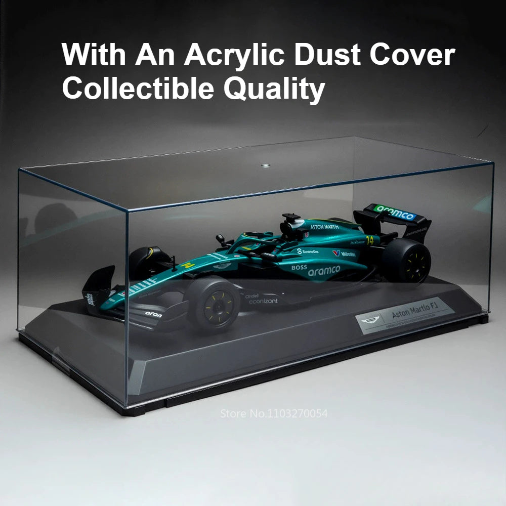 1:18 F1 Racing Car Diecast Alloy Model Toys Car Rubber Tire Front Wheel Steering Miniature Sports Car Boyfriend's Christmas Gift