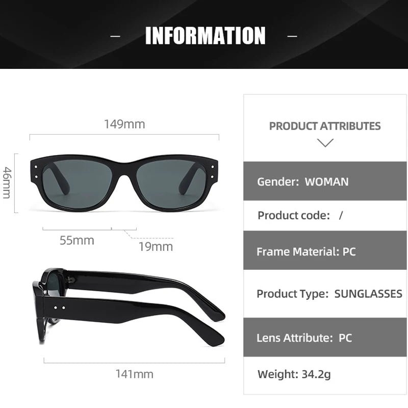 JNPCXI New Square Women Sunglasses Fashion Rivets Leopard Men Gradient Shades UV400 Sun Glasses