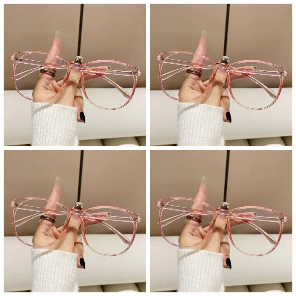4 PCS Anti Blue Light Blocking Glasses Clear Anti Radiation Glasses Replaceable Lens for Women/Men