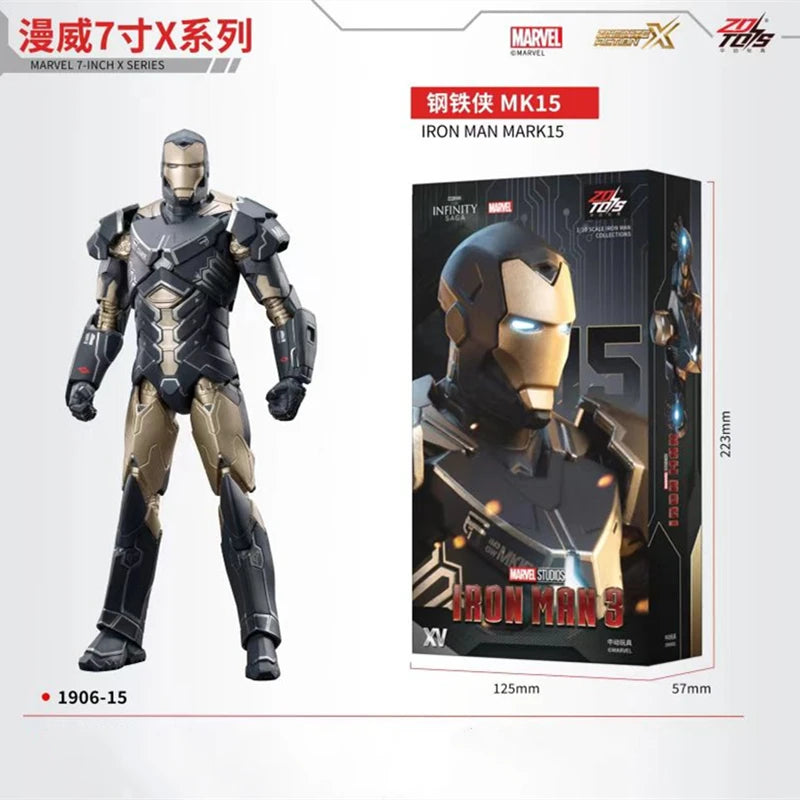 1:10 ZD Toys Iron Man Striker MK25,26 Gamma MK36 Peacemaker MK40 MK2 War Machine