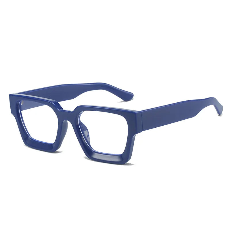 JNPCXI Vintage Glasses Frame Men Women Square Computer Frame Eyewear Blocking Glasses Optical Spectacle Eyeglass