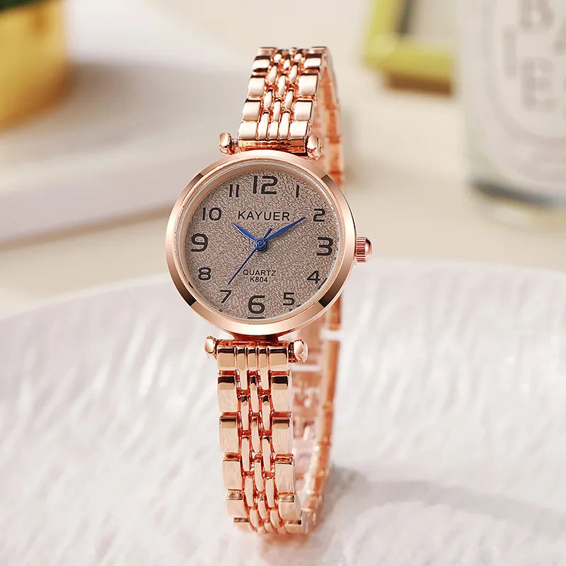 Elegant Simple Round Dial Women Quartz Watch Vintage Watches Antique Watch Luxury Women Clock Ladies Gift Watches Accessories