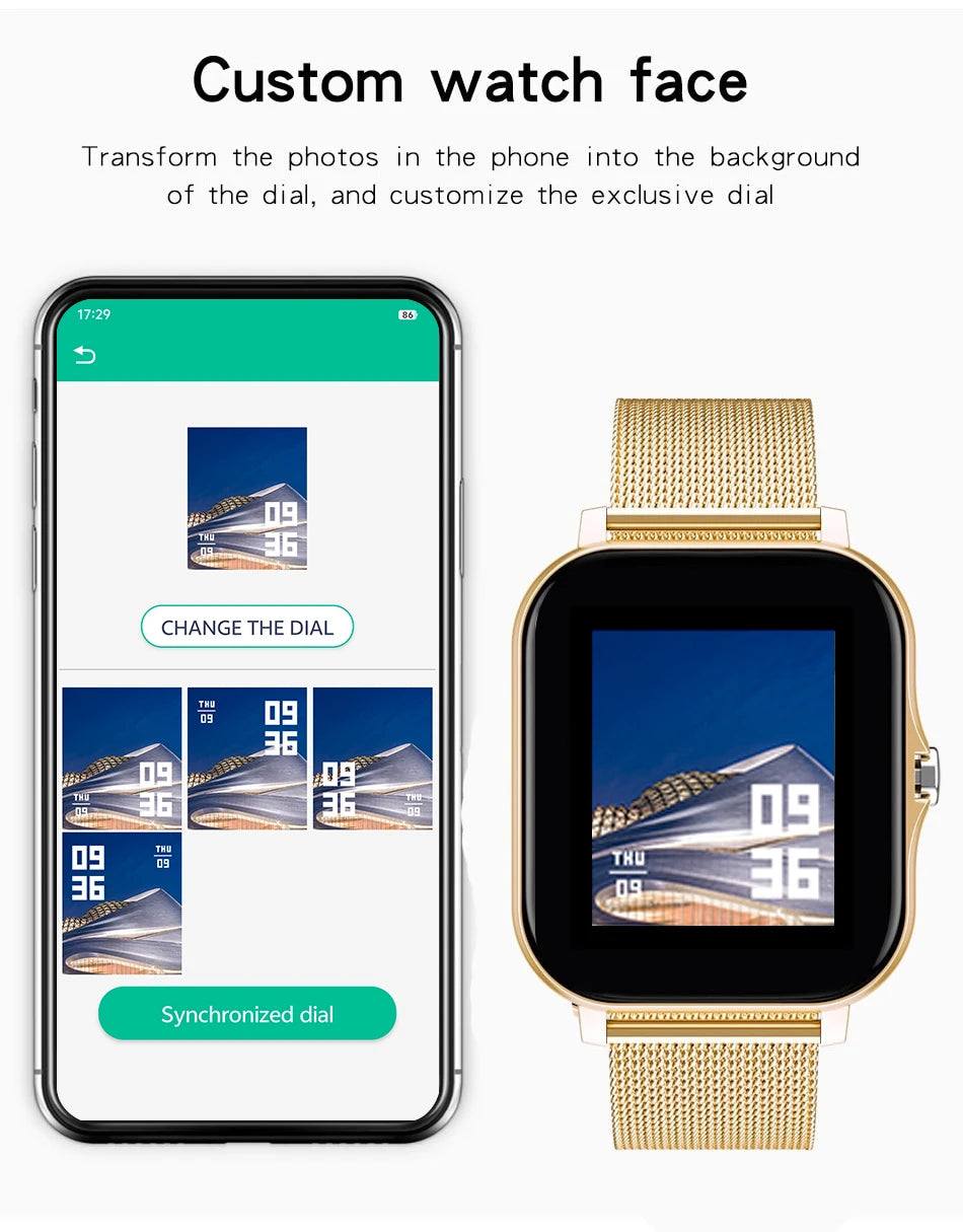 2025 Smartwatch 1.44" Color Screen Bluetooth Call Heart Rate & Health Monitor