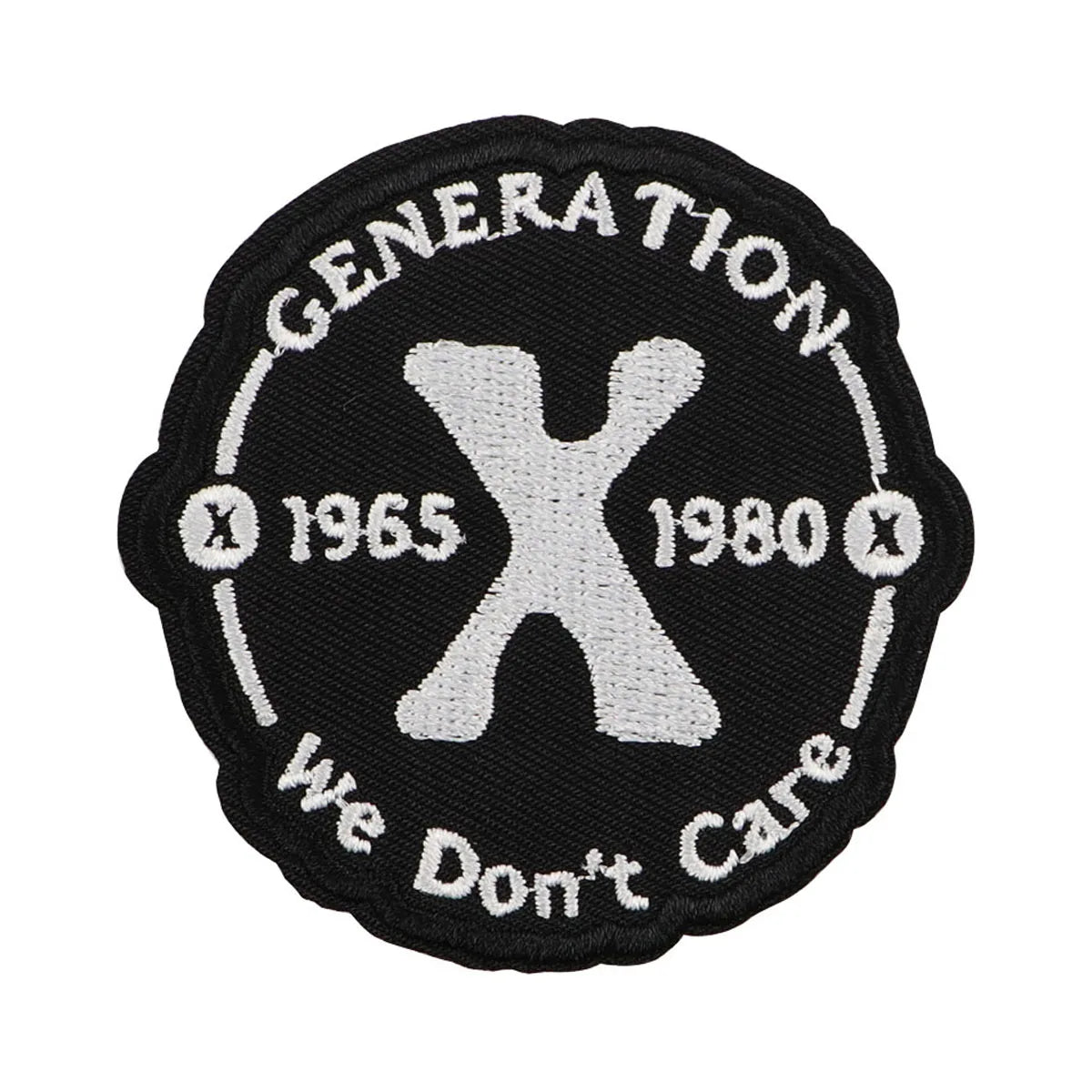 Generation Embroidery Patch 1965 x 1980 Iron On Patches For Clothing Thermoadhesive Patches On Clothes DIY Sew Badges