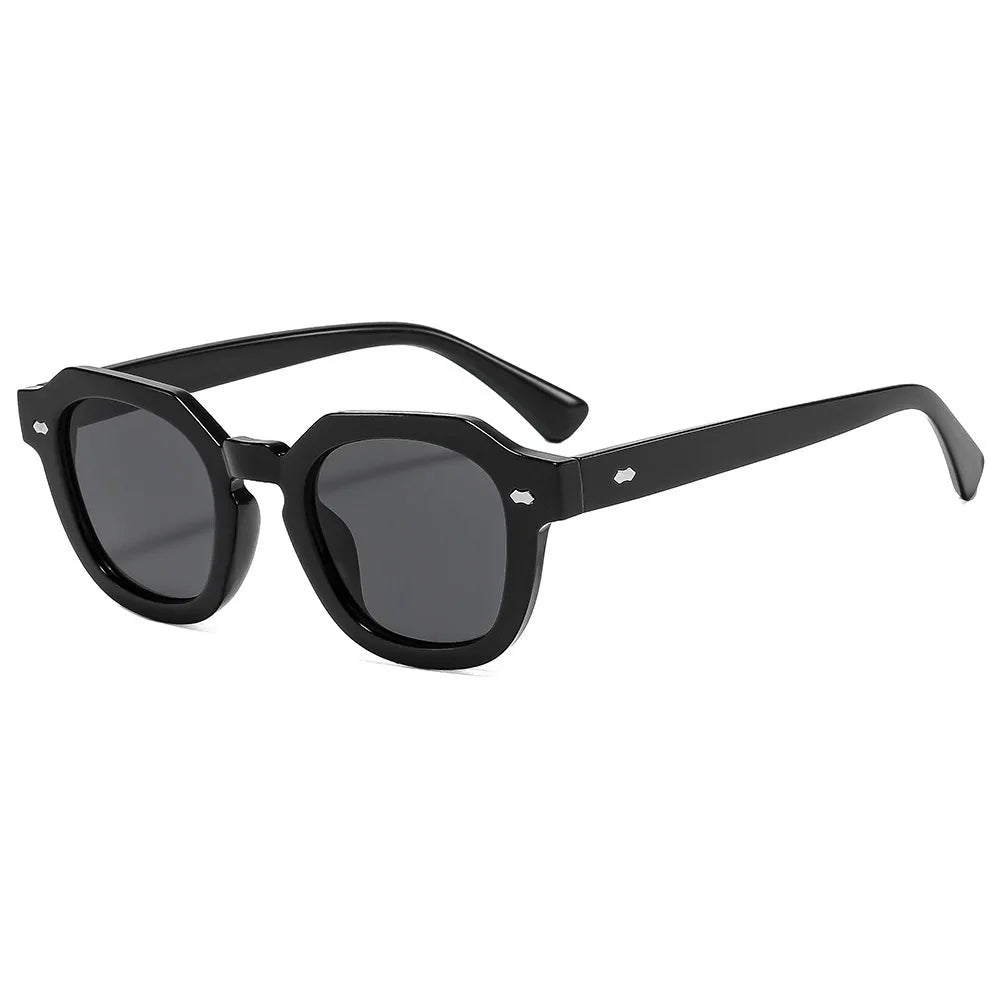 JNPCXI New Fashion Candy Color Square Women Sunglasses Leopard Shades UV400 Retro Trending Rivets Men Sun Glasses