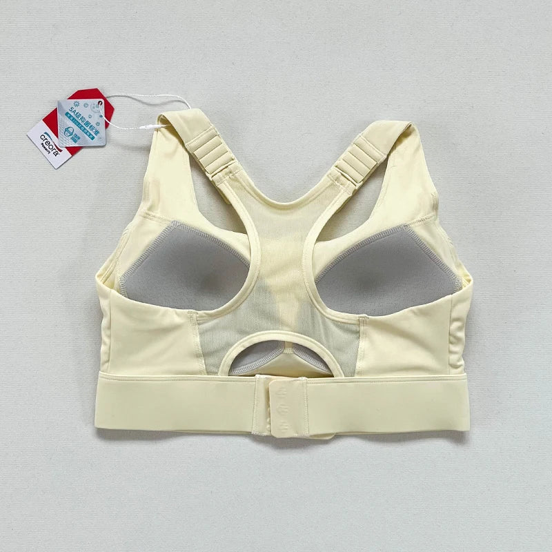 Yoga fitness bras, seamless cotton breathable invisible women's bras, pure color yoga fitness bras