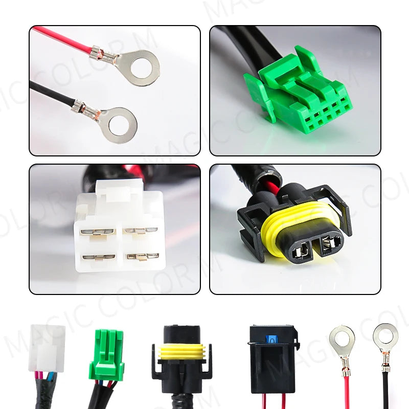 Wires Harness For Car Fog Light Socket Switch Indicator for Toyota Honda Nissan Mitsubishi Ford Suzuki Kia Car Accessories 12V