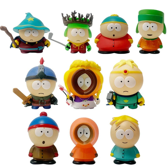 5Pcs/Set South Park Anime Figure The Stick of Truth Kenny McCormick Stan Marsh