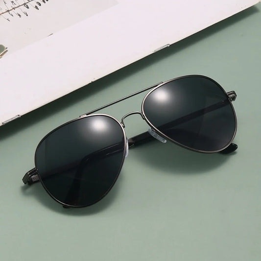 2PCS Driving Sun Glasses for Men Women Classic Aviator Sunglasses UV Lens Retro Sunglasses