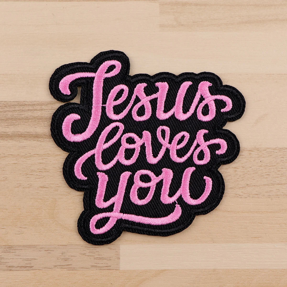 Jesus loves you Iron On Patch Clothes Patch For Clothing Quotes Embroidered Patch Garment Apparel Accessories Sewing Stickers