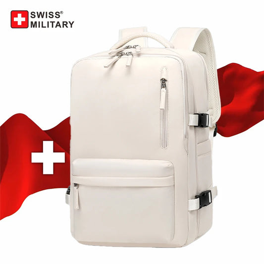 SWISS Backpack Multifunction Travel Backpack Shoe Storage Multilayer Luggage Bag