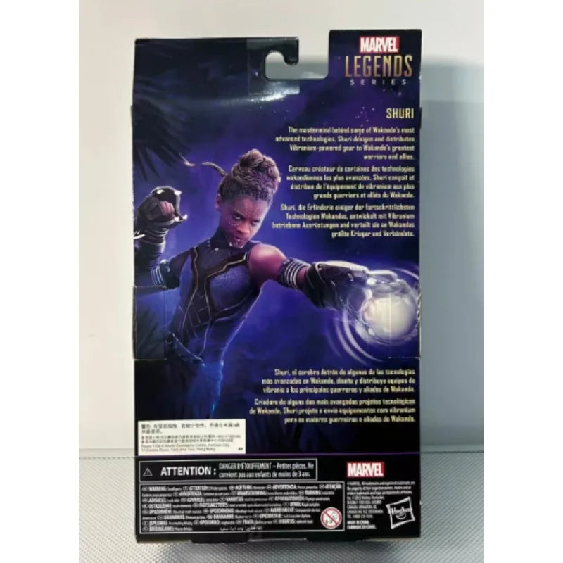 Original Hasbro Marvel Legends Series BLACK PANTHER SHURI Anime Figure Toy Collection Model