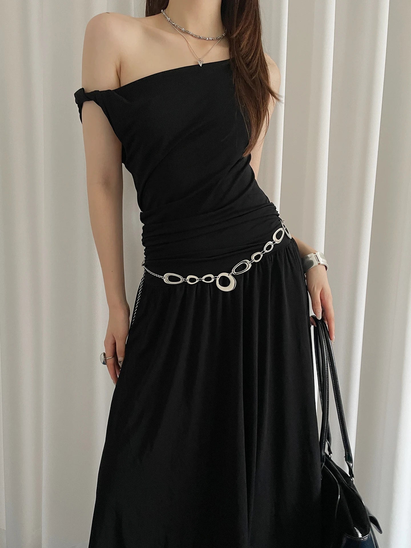 Silver Metal Belt For Women A Niche High-End Accessory For Skirts And Jeans With A Chain Design That Is Versatile And Stylish