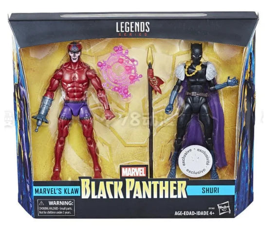 Original Hasbro Marvel Legends Series MARVEL'S KLAW/SHURI Anime Figure Collection Toy Model