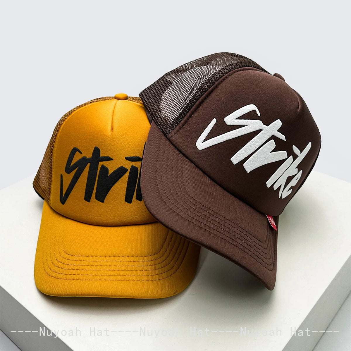 New Unisex Korean Personal Printed Letters Baseball Hats Breathable Simple Sunshade Hip Hop Trucker Caps Versatile Fashion ins