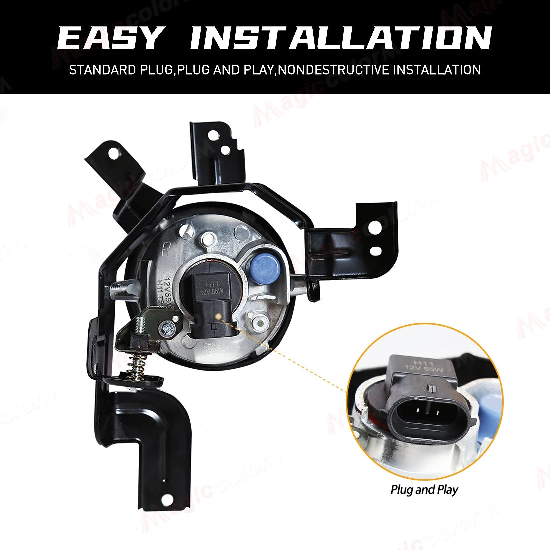 For Honda CRV CR-V 2007 2008 2009 Fog Lamps DRL Front Bumper Daylights Daytime Running Light Halogen LED Bulbs Car Accessories