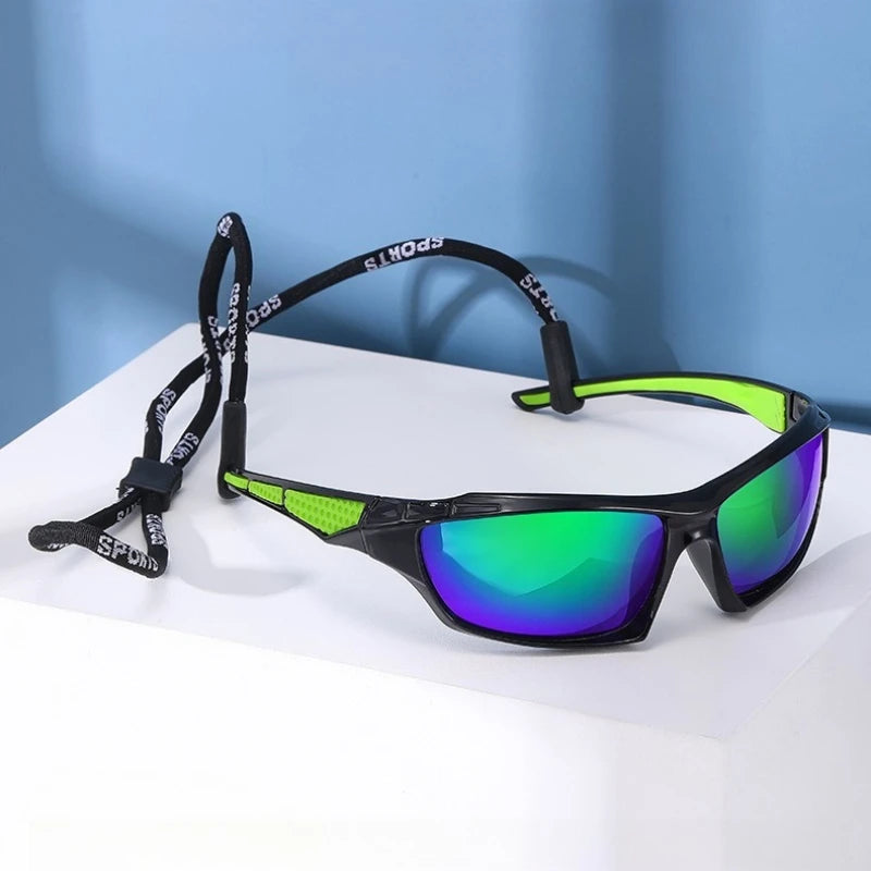 New Cross border Men's Sports Sunglasses Cycling Glasses Night Vision Driving Sunglasses UV resistant Colorful Sports Glasses