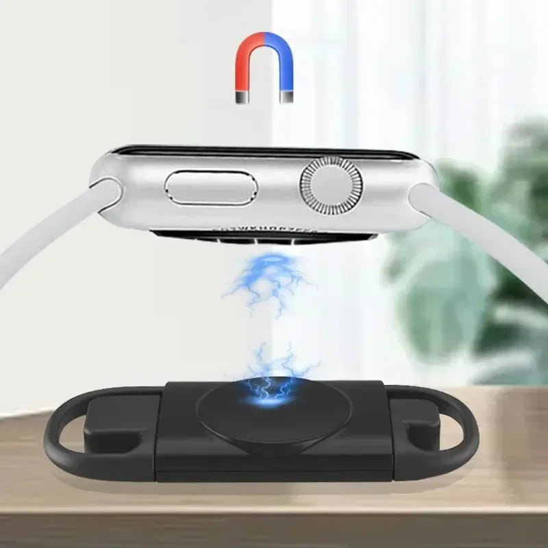 Fast Magnetic Watch Wireless Charger for Apple Watch IWatch 9 8 7 6 5 4 3 SE Ultra Dock Adapter Type C PD USB Portable Charging