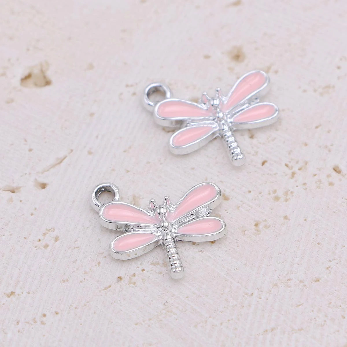 10Pcs Gold Plated Enamel Dragonfly Charms Pendant for Jewelry Making Earrings Bracelet Necklace Accessories DIY Craft Findings