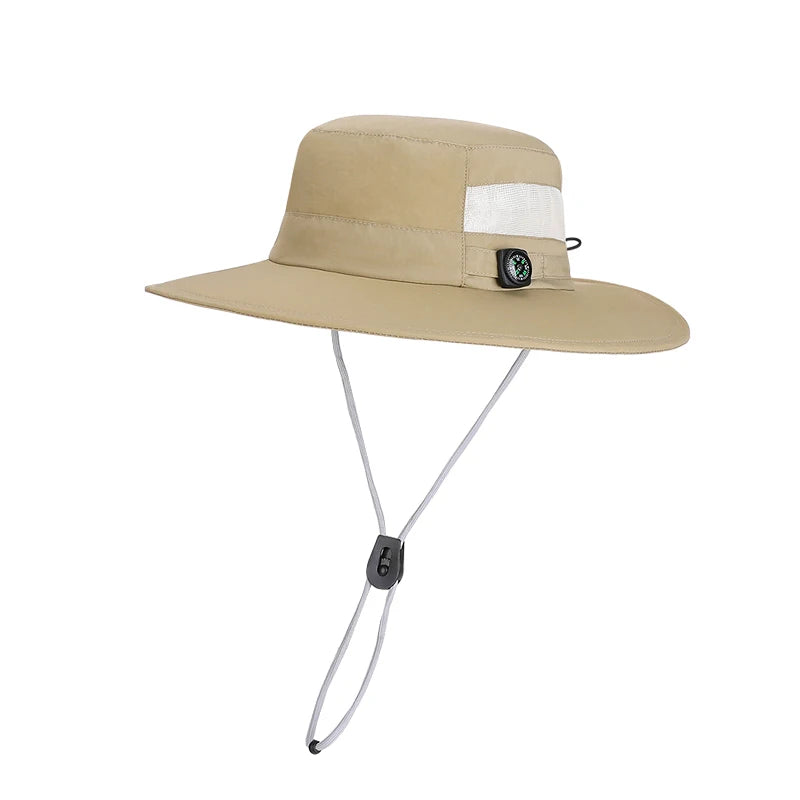 New summer women's sun hat - quick-drying and breathable fisherman hat for men, fishing and hiking compass hat