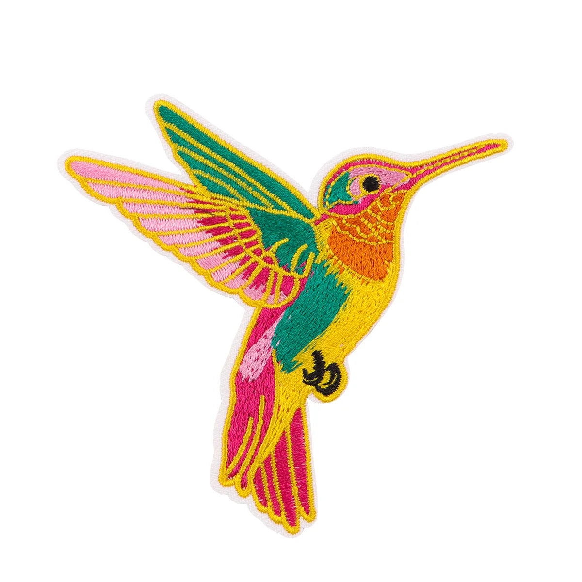Cute Bird Iron On Patch Clothes Patch For Clothing Hummingbird Embroidered Patch Garment Apparel Accessories Sewing Stickers