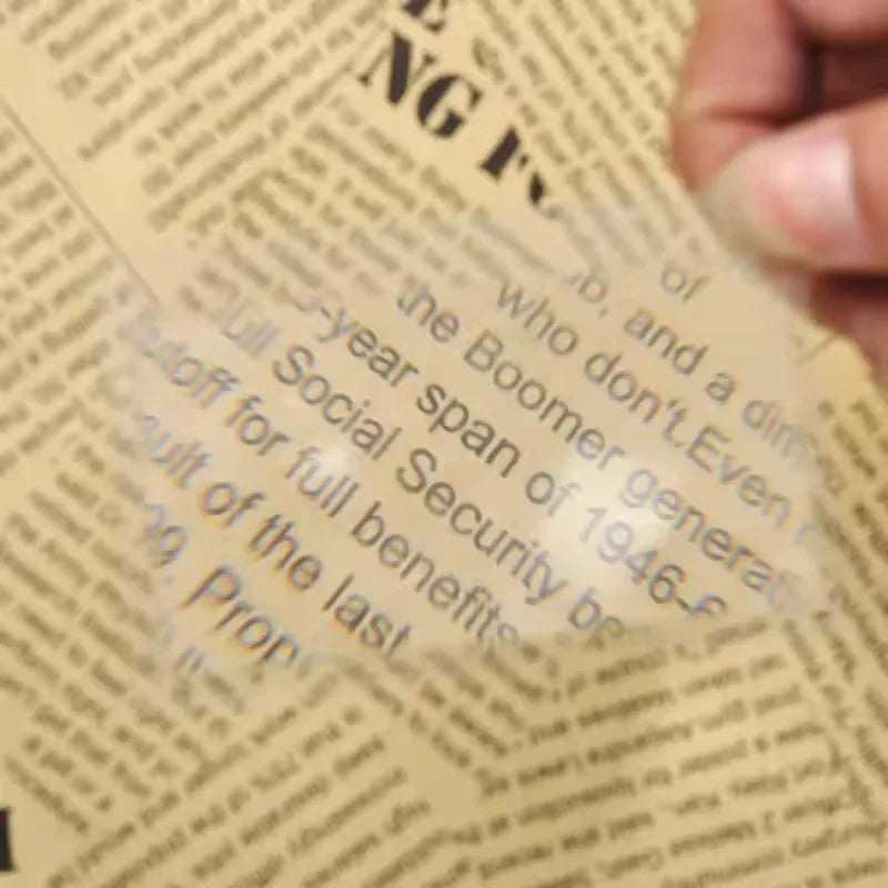 5/10PCS 3X Magnification Magnifier Credit Card Magnifier Fresnel LENS Pocket Credit Card Size Transparent Magnifying Glass