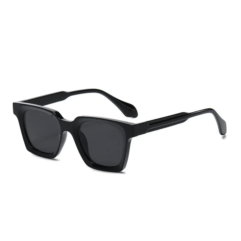 LNFCXI Fashion Rivet Square Sunglasses Women for Men Luxury Brand Designer Sun Glasses Punk Anti Blue Light Eyeglasses Frame