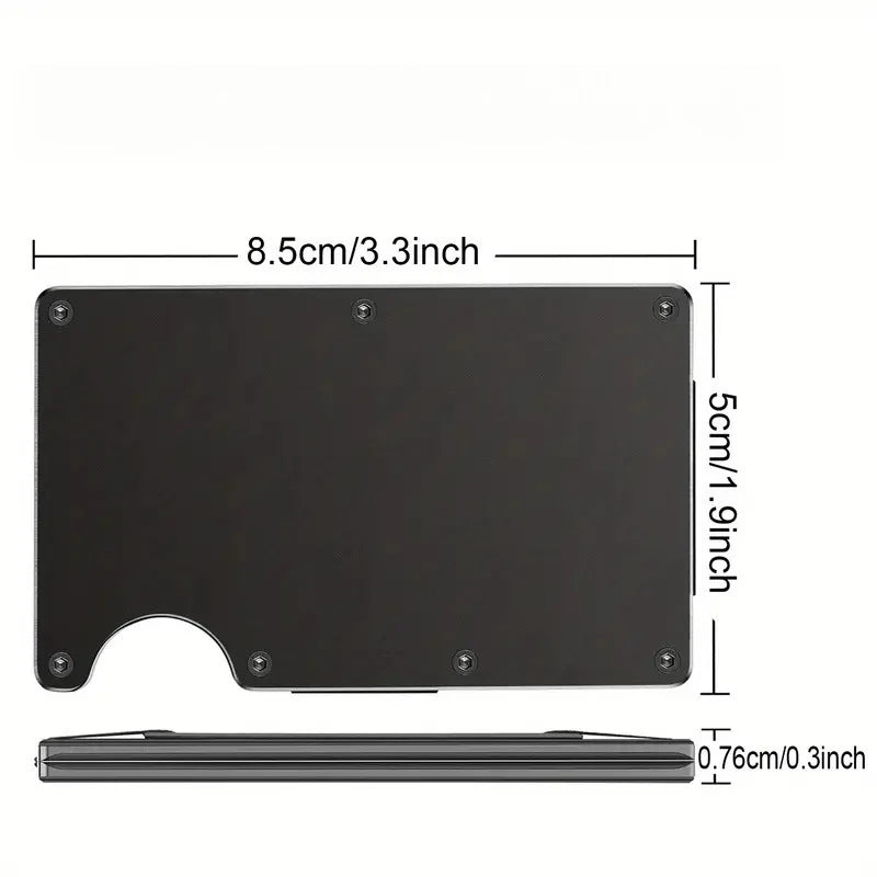 Slim RFID Pop-Up Aluminum Card Holder Wallet Men Women Travel Credit ID Case