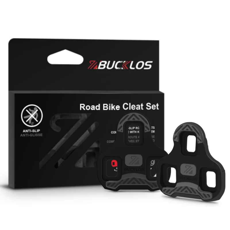 BUCKLOS Bicycle Self-Locking Pedal Cleats for LOOK KEO Professional Road Bike Pedals Shoes Cleat 0/4.5/9 Degree Float Cleats