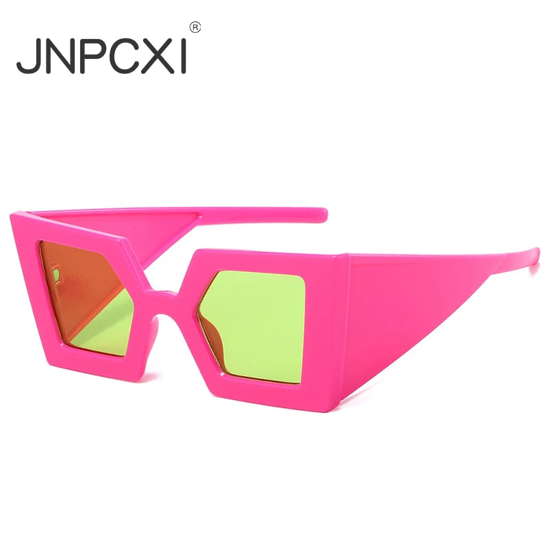 JNPCXI New Y2K Punk Square Sunglasses Women Luxury Vintage Sun Glasses For Ladies Fashion Outdoor Shades UV400