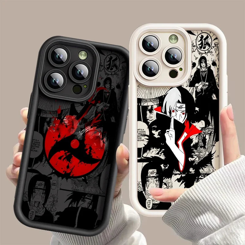 Itachi Apple iPhone 16 15 Pro Max 14 13 12 Mini SE XR XS softshell phone case M3