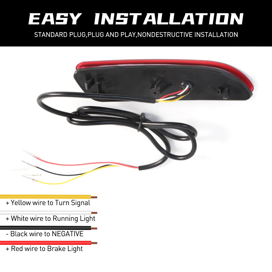 LED Rear Bumper Reflector Light For Toyota Corolla Cross 2020 2021 Car Strop Brake Warning Start-up Dynamic Turn Signal Lamp 12V