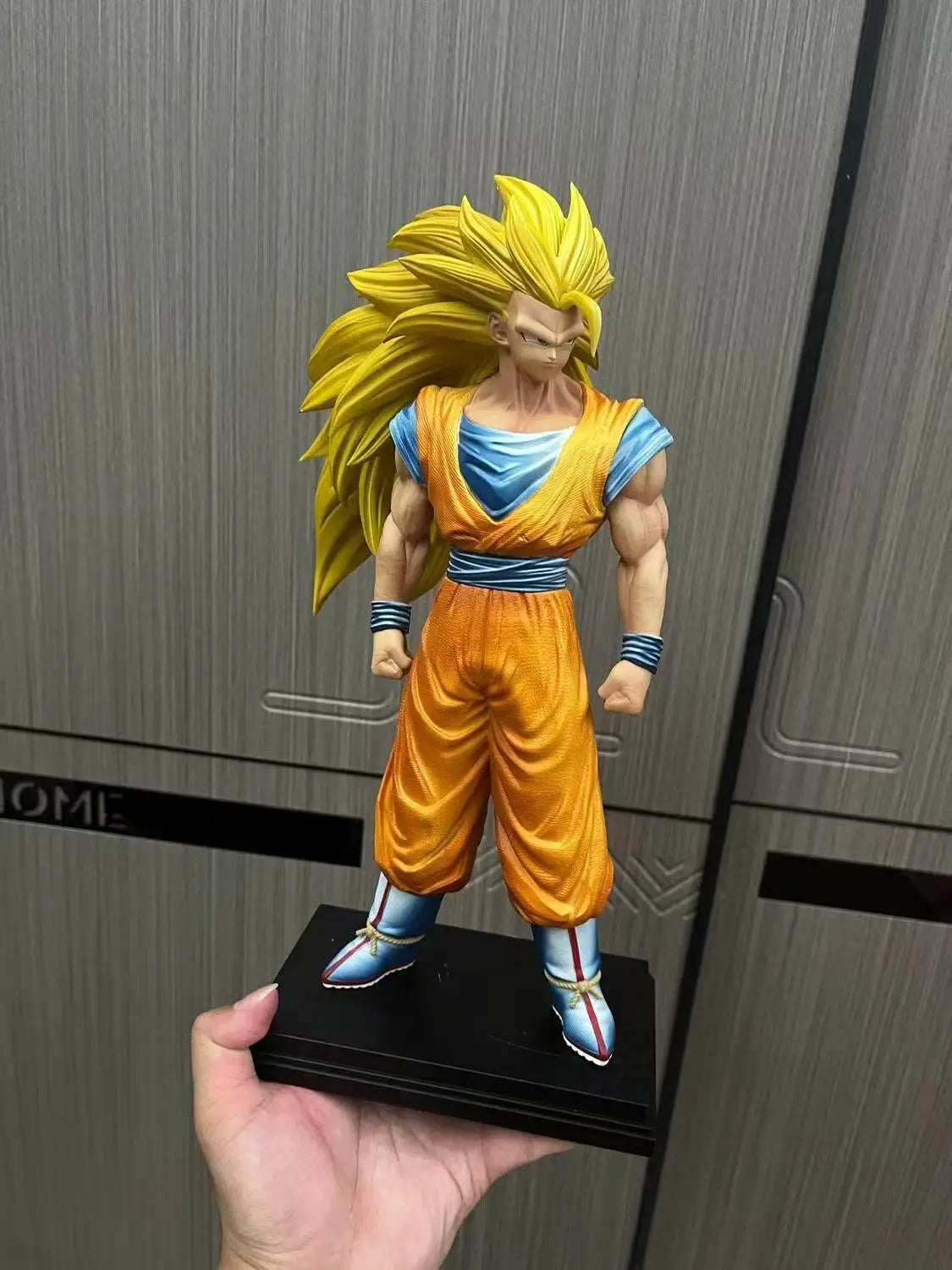 YS Statue 33cm/12.99inch Dragon Ball Z Ssj3 Son Goku Figure Ssj2 Goku Action Figure Pvc Statue Collection Model Toys Gifts