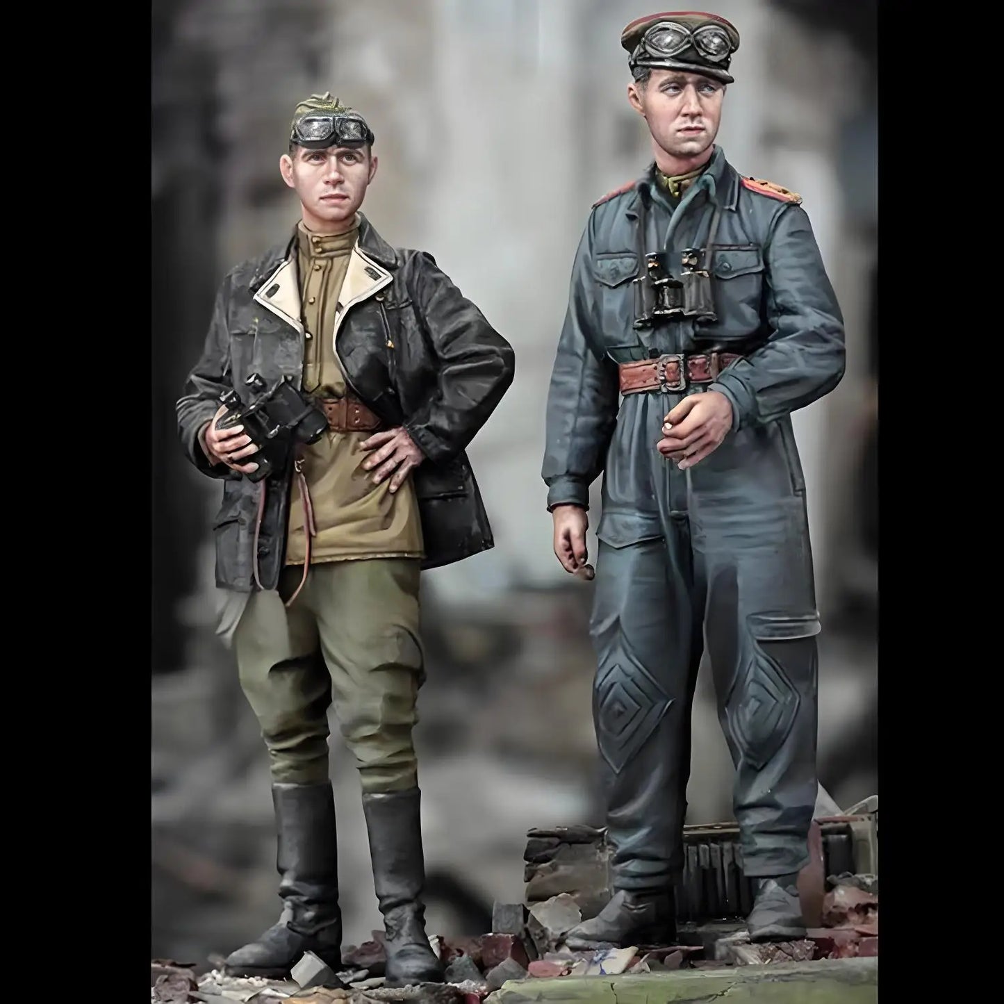 1/35 Resin Soldier Model Military WWII Soviet Tank Officer,Unassembled & Colored