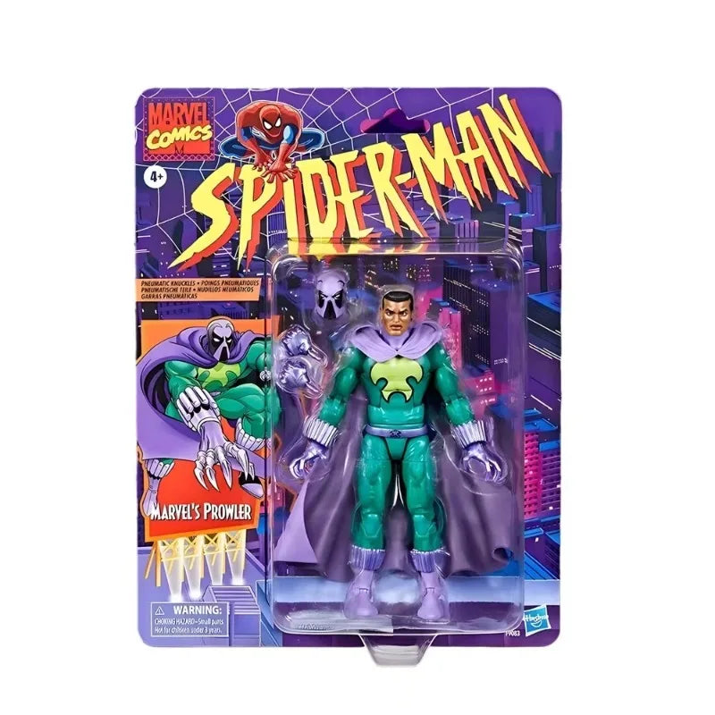 Original Hasbro Marvel Legends Series Retro Spiderman Prowler Action Toy Figure Collection